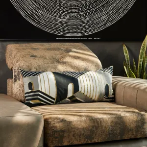 2 Faced Cushion - Black Streetscape