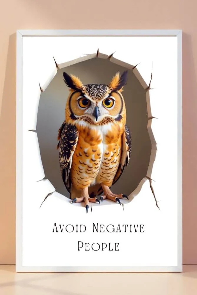 3D | owl | art frame