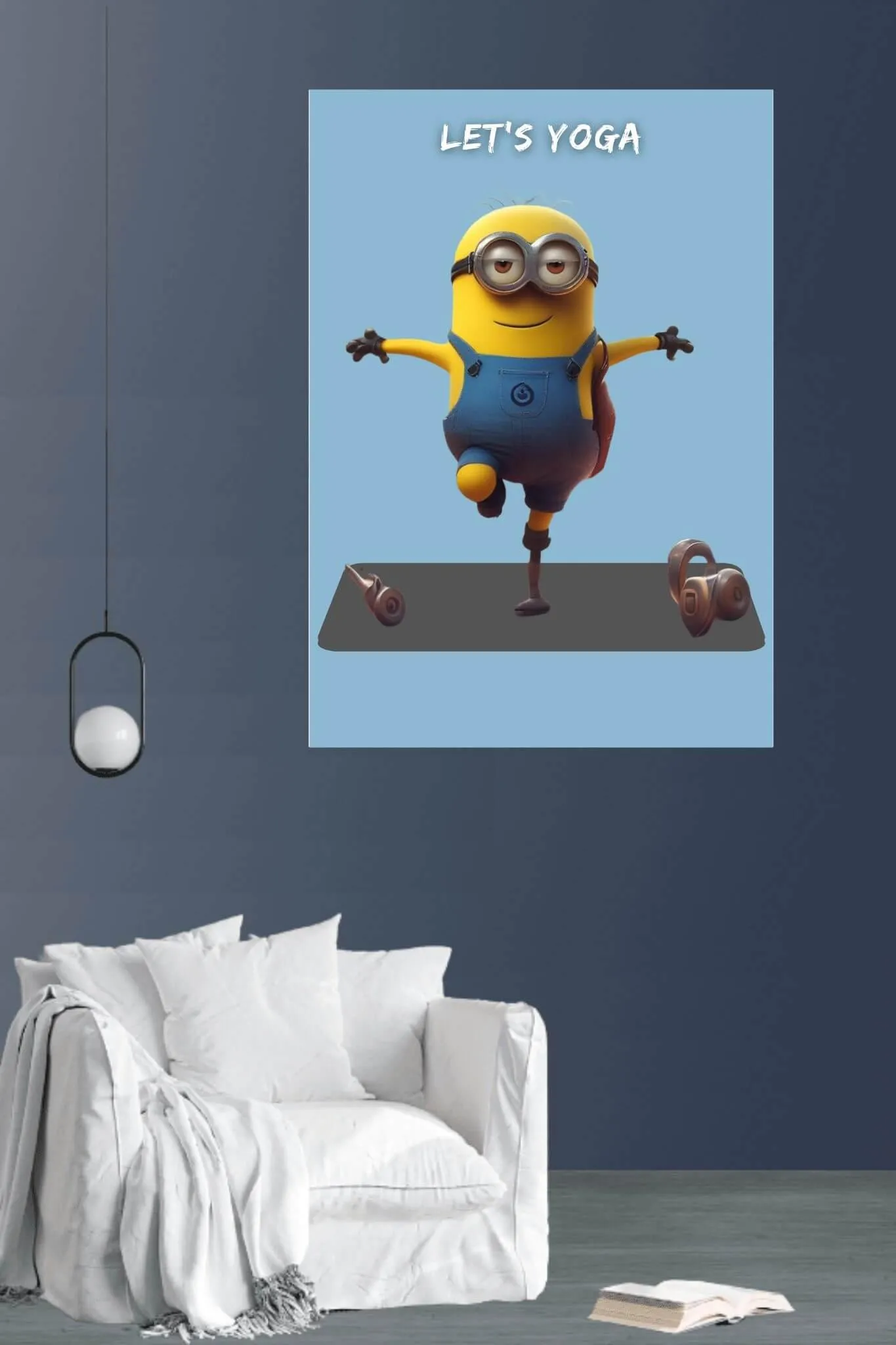 cute minion | yoga | poster
