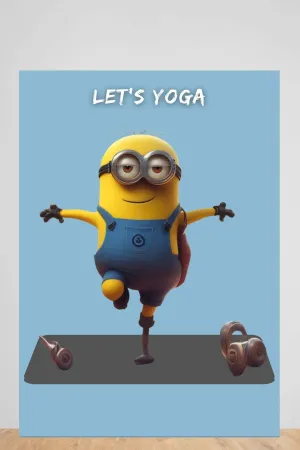 cute minion | yoga | poster