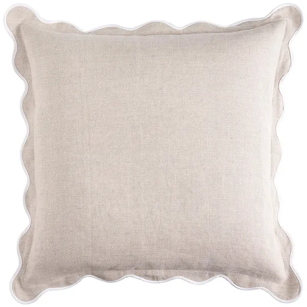 Linen Scallop Sand 55x55