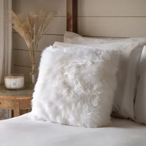 Sheepskin Cushion - White
